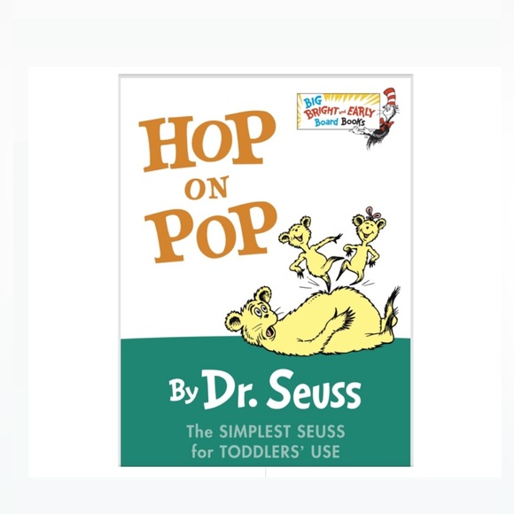NWT ⚜️♥️⚜️ “Hop On Pop" by Dr. Seuss - Hardcover Book Club Edition - Picture 1 of 11